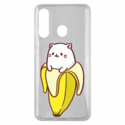 Чехол для Samsung M40 Cat and Banana - PrintSalon