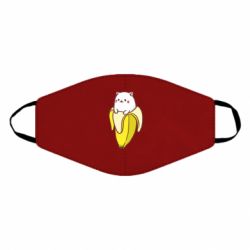 Маска многоразовая Cat and Banana - PrintSalon