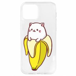 Чехол для iPhone 12 Pro Cat and Banana