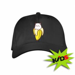 Детская кепка Cat and Banana - PrintSalon