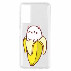 Чехол для Huawei P Smart 2021 Cat and Banana - PrintSalon
