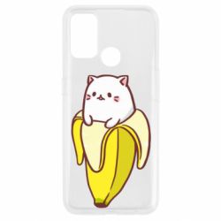Чехол для Oppo A53/A32/A33 Cat and Banana - PrintSalon