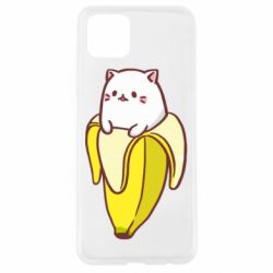 Чехол для Oppo A92s Cat and Banana - PrintSalon