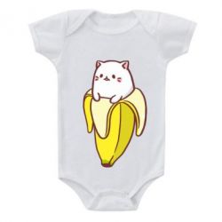 Детский бодик Cat and Banana - PrintSalon