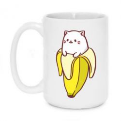 Чашка 420ml Cat and Banana - PrintSalon