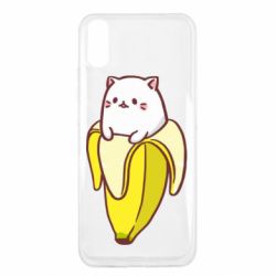 Чехол для Xiaomi Redmi 9a Cat and Banana - PrintSalon