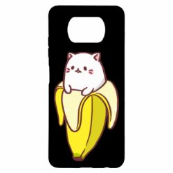 Чехол для Xiaomi Poco X3 Cat and Banana - PrintSalon