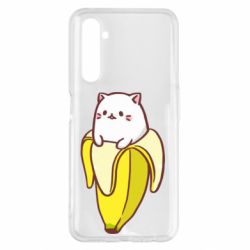 Чехол для Realme 6 Pro Cat and Banana - PrintSalon