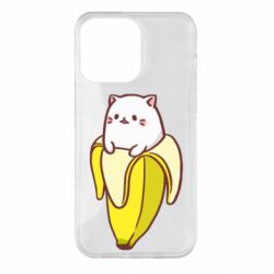 Чехол для iPhone 14 Pro Max Cat and Banana - PrintSalon