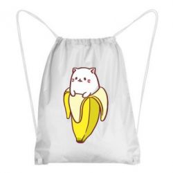 Рюкзак-мешок Cat and Banana - PrintSalon