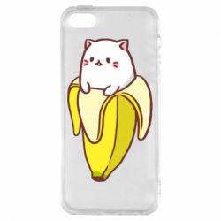 Чехол для iPhone5/5S/SE Cat and Banana - PrintSalon
