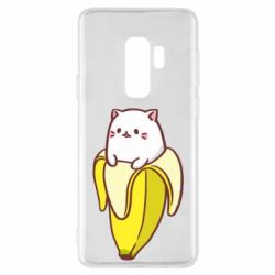 Чехол для Samsung S9+ Cat and Banana - PrintSalon