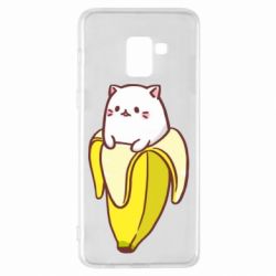 Чехол для Samsung A8+ 2018 Cat and Banana - PrintSalon