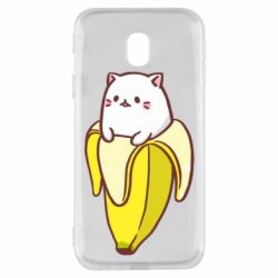 Чехол для Samsung J3 2017 Cat and Banana - PrintSalon