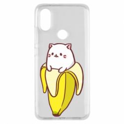 Чехол для Xiaomi Mi A2 Cat and Banana - PrintSalon
