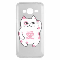 Чехол для Samsung J3 2016 Cat and hieroglyphs - PrintSalon