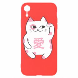 Чехол для iPhone XR Cat and hieroglyphs - PrintSalon