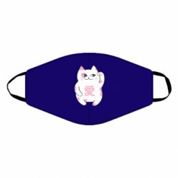 Маска многоразовая Cat and hieroglyphs - PrintSalon