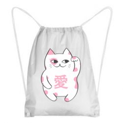 Рюкзак-мешок Cat and hieroglyphs - PrintSalon