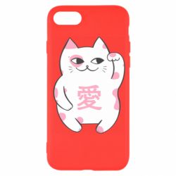 Чехол для iPhone 7 Cat and hieroglyphs - PrintSalon