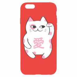 Чехол для iPhone 6/6S Cat and hieroglyphs - PrintSalon