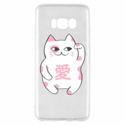 Чехол для Samsung S8 Cat and hieroglyphs - PrintSalon