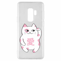Чехол для Samsung S9+ Cat and hieroglyphs - PrintSalon