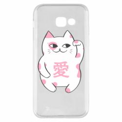 Чехол для Samsung A5 2017 Cat and hieroglyphs - PrintSalon