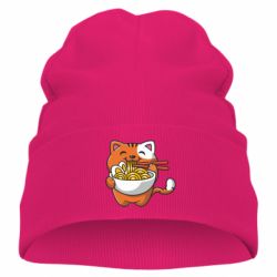 Детская шапка Cat and Ramen - PrintSalon