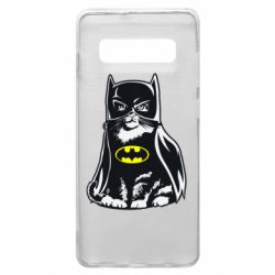 Чехол для Samsung S10+ Cat Batman - PrintSalon