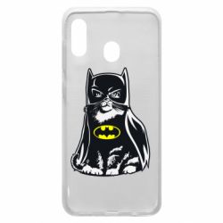 Чехол для Samsung A20 Cat Batman - PrintSalon