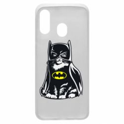 Чехол для Samsung A40 Cat Batman - PrintSalon
