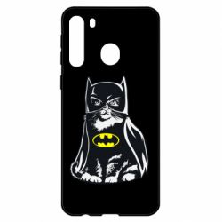 Чехол для Samsung A21 Cat Batman - PrintSalon