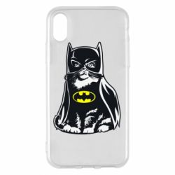 Чехол для iPhone X/Xs Cat Batman - PrintSalon