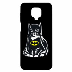 Чехол для Xiaomi Redmi Note 9S/9Pro/9Pro Max Cat Batman - PrintSalon