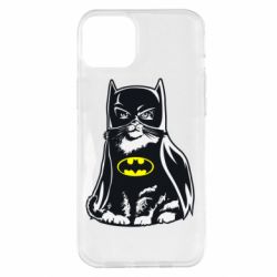 Чехол для iPhone 14 Plus Cat Batman - PrintSalon