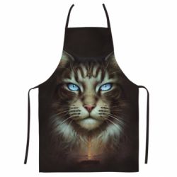 Фартух з 3D принтом Cat face art - PrintSalon