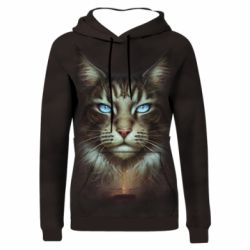 Жіноче 3D худі Cat face art