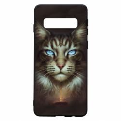 Чохол для Samsung S10 Cat face art - PrintSalon