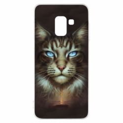 Чохол для Samsung A8 2018 Cat face art - PrintSalon
