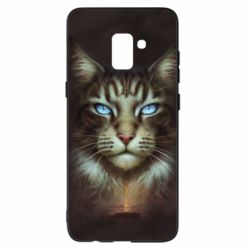 Чохол для Samsung A8+ 2018 Cat face art - PrintSalon