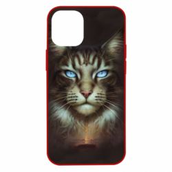 Чохол для iPhone 12 mini Cat face art - PrintSalon