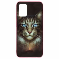 Чохол для Samsung A02s/M02s Cat face art - PrintSalon