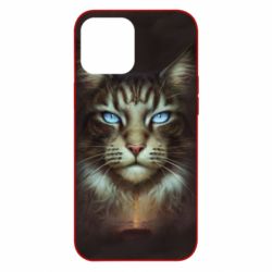 Чохол для iPhone 12 Pro Max Cat face art - PrintSalon