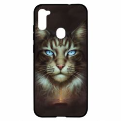 Чохол для Samsung A11 / M11 Cat face art - PrintSalon