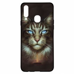 Чохол для Samsung A20s Cat face art - PrintSalon