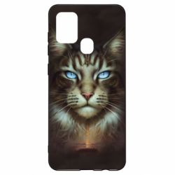 Чохол для Samsung A21s Cat face art - PrintSalon