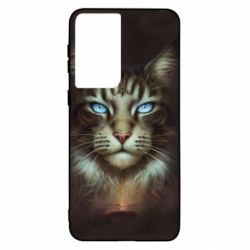 Чохол для Samsung S21 Cat face art - PrintSalon