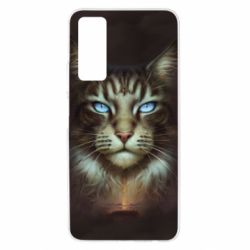 Чохол для Huawei P Smart 2021 Cat face art - PrintSalon