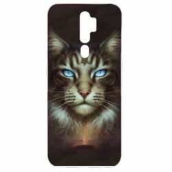 Чохол для Oppo A5/A9 2020 Cat face art - PrintSalon
